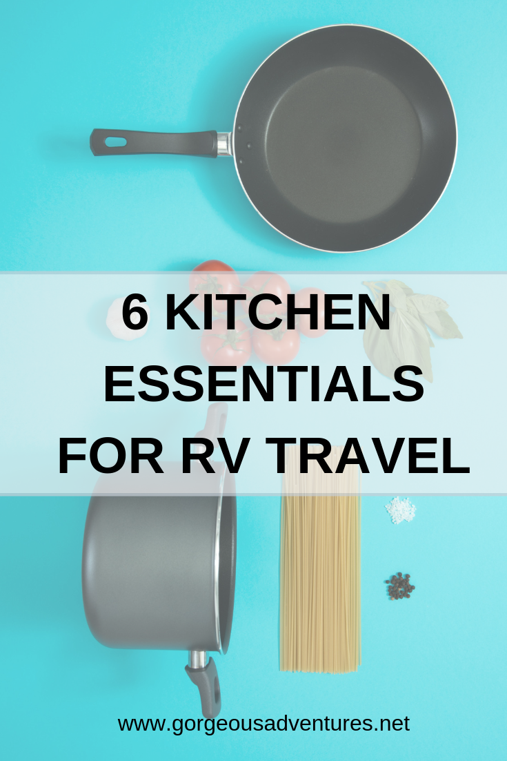 Kitchen essentials for cooking in an RV