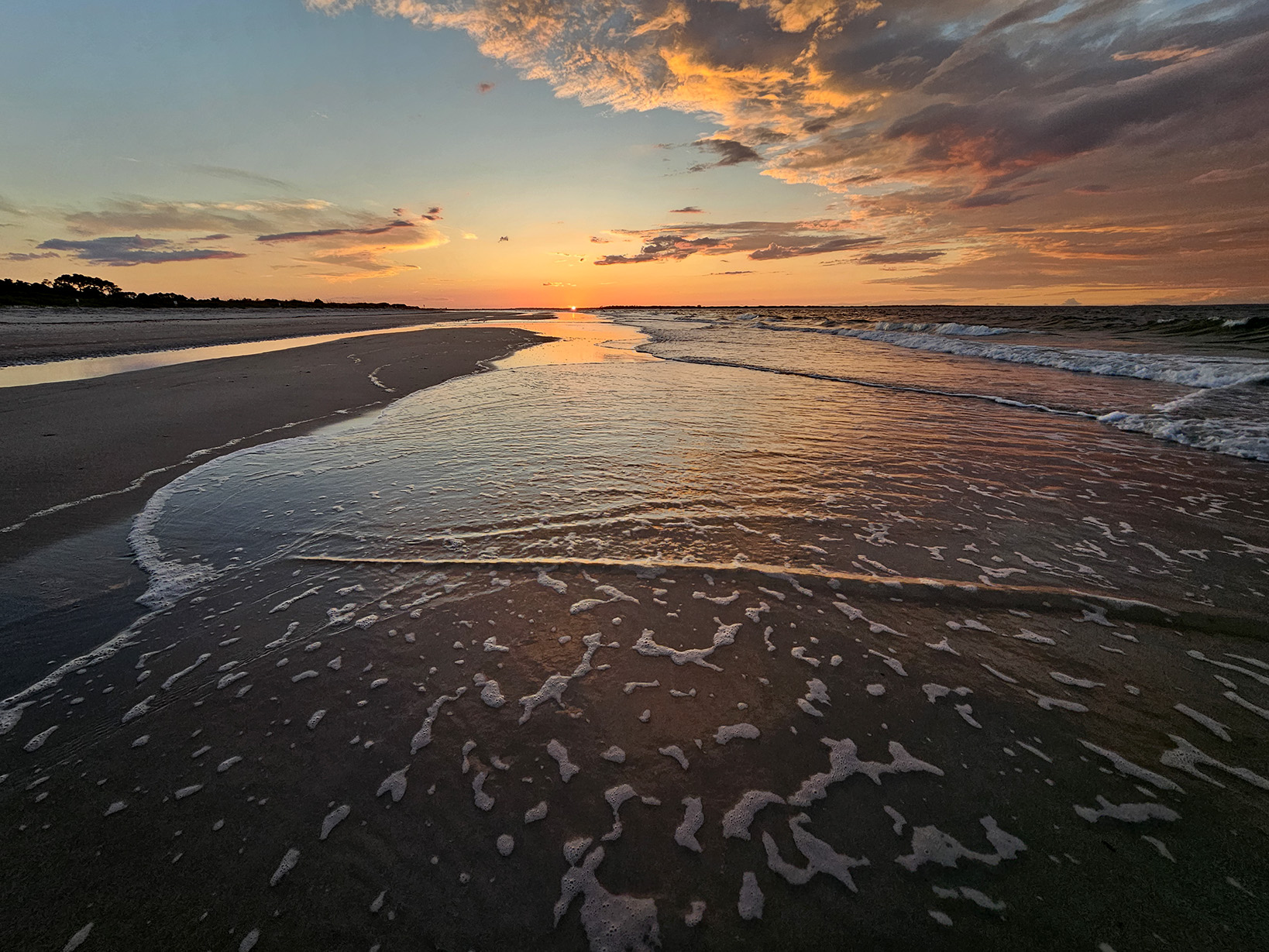 sunset over Atlantic ocean, Fernandina Beach, FL